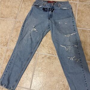 Vtg 90s Levis Silver Tabs Skater Light Wash Loose Fit Denim Pants Alternated M